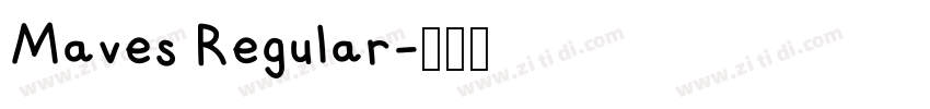 Maves Regular字体转换